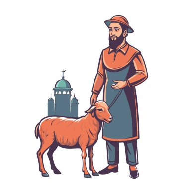 Kutsal Kurban El Adah İllüstrasyon