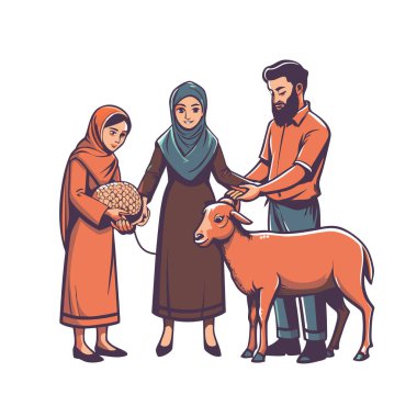 Kutsal Kurban El Adah İllüstrasyon