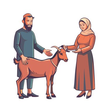 Kutsal Kurban El Adah İllüstrasyon