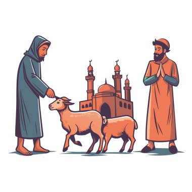 Kutsal Kurban El Adah İllüstrasyon