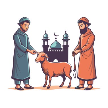 Kutsal Kurban El Adah İllüstrasyon