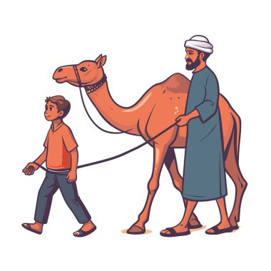 Kutsal Kurban El Adah İllüstrasyon