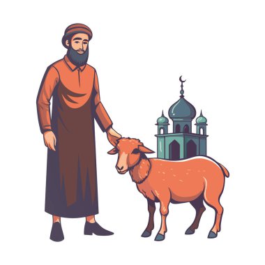 Kutsal Kurban El Adah İllüstrasyon