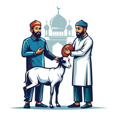 Kutsal Kurban El Adah İllüstrasyon