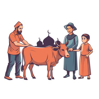 Kutsal Kurban El Adah İllüstrasyon