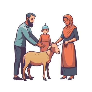 Kutsal Kurban El Adah İllüstrasyon