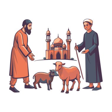 Kutsal Kurban El Adah İllüstrasyon