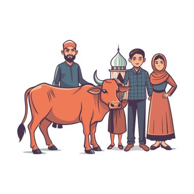 Kutsal Kurban El Adah İllüstrasyon