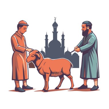 Kutsal Kurban El Adah İllüstrasyon