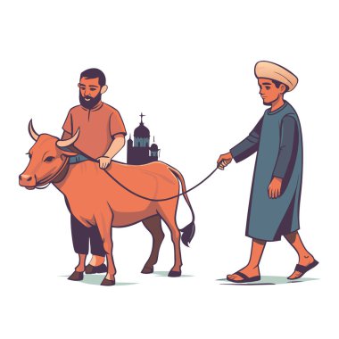 Kutsal Kurban El Adah İllüstrasyon