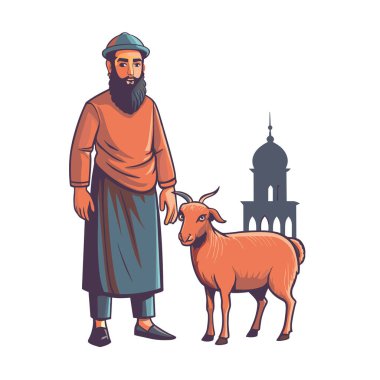 Kutsal Kurban El Adah İllüstrasyon