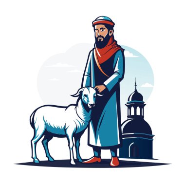 Kutsal Kurban El Adah İllüstrasyon