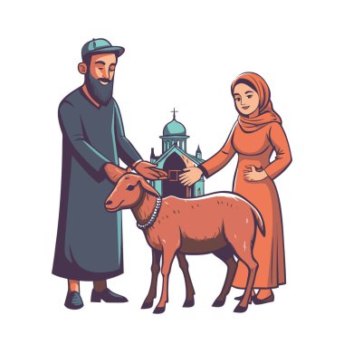 Kutsal Kurban El Adah İllüstrasyon