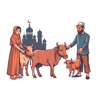 Kutsal Kurban El Adah İllüstrasyon