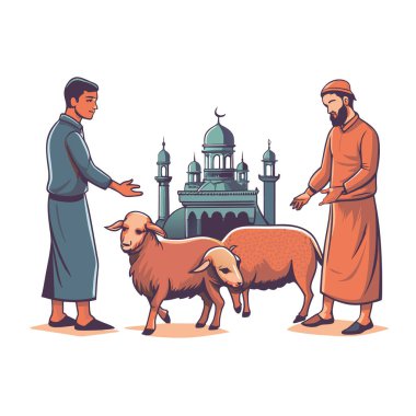 Kutsal Kurban El Adah İllüstrasyon