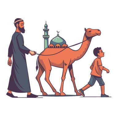 Kutsal Kurban El Adah İllüstrasyon