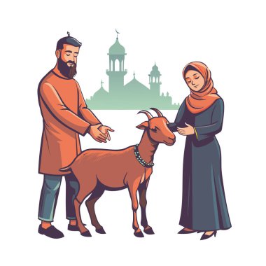 Kutsal Kurban El Adah İllüstrasyon