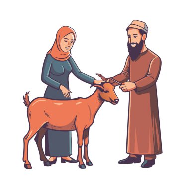 Kutsal Kurban El Adah İllüstrasyon