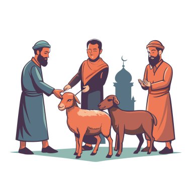 Kutsal Kurban El Adah İllüstrasyon