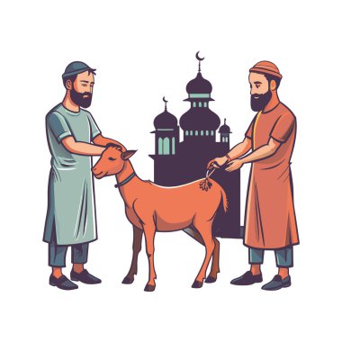 Kutsal Kurban El Adah İllüstrasyon