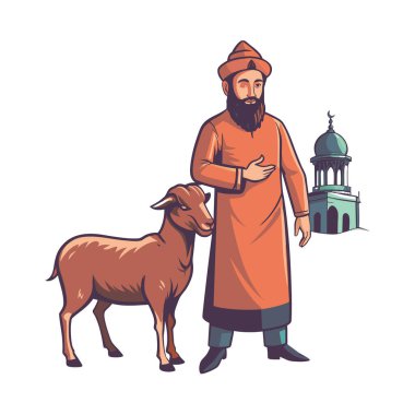 Kutsal Kurban El Adah İllüstrasyon