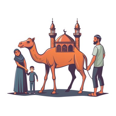 Kutsal Kurban El Adah İllüstrasyon