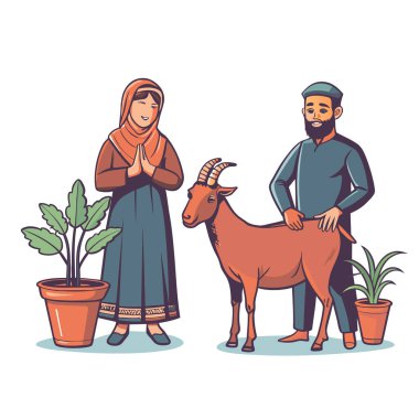 Kutsal Kurban El Adah İllüstrasyon