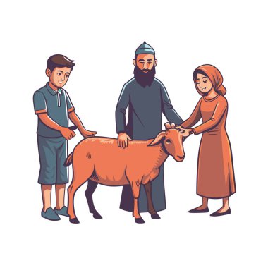 Kutsal Kurban El Adah İllüstrasyon