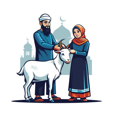 Kutsal Kurban El Adah İllüstrasyon