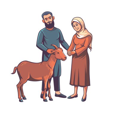 Kutsal Kurban El Adah İllüstrasyon