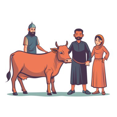 Kutsal Kurban El Adah İllüstrasyon