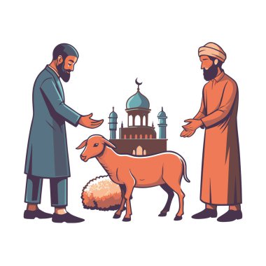 Kutsal Kurban El Adah İllüstrasyon