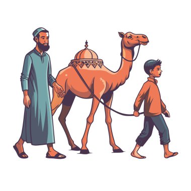 Kutsal Kurban El Adah İllüstrasyon