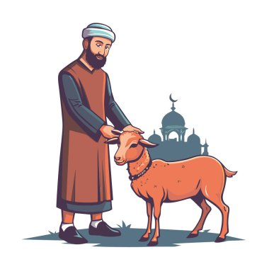 Kutsal Kurban El Adah İllüstrasyon