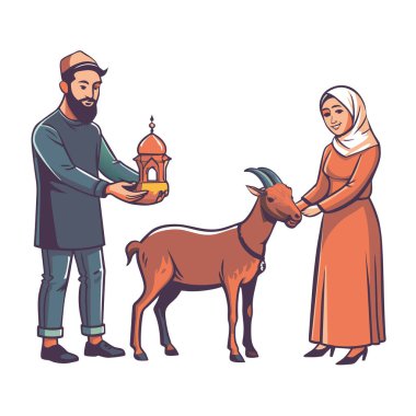 Kutsal Kurban El Adah İllüstrasyon