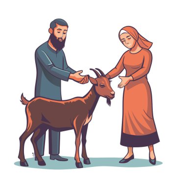 Kutsal Kurban El Adah İllüstrasyon