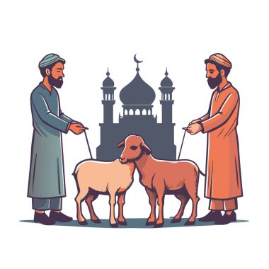 Kutsal Kurban El Adah İllüstrasyon