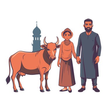 Kutsal Kurban El Adah İllüstrasyon