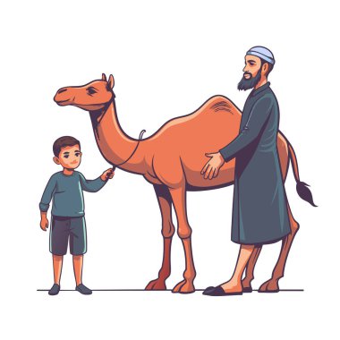 Kutsal Kurban El Adah İllüstrasyon