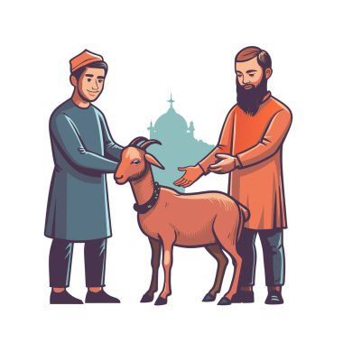 Kutsal Kurban El Adah İllüstrasyon