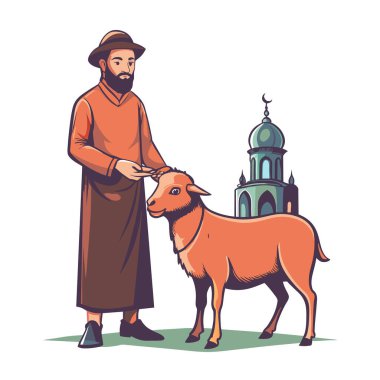 Kutsal Kurban El Adah İllüstrasyon