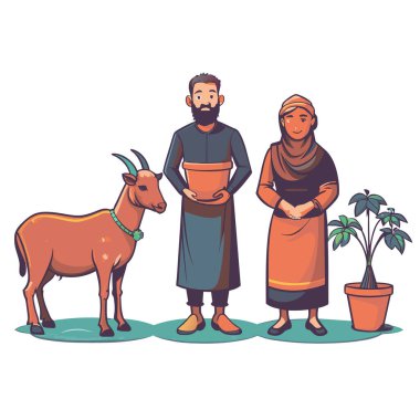 Kutsal Kurban El Adah İllüstrasyon