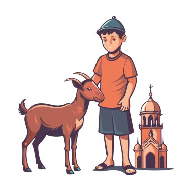 Kutsal Kurban El Adah İllüstrasyon