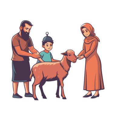 Kutsal Kurban El Adah İllüstrasyon