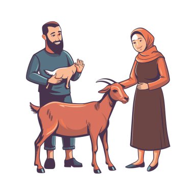 Kutsal Kurban El Adah İllüstrasyon