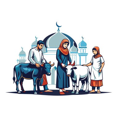 Kutsal Kurban El Adah İllüstrasyon