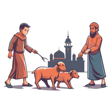 Kutsal Kurban El Adah İllüstrasyon