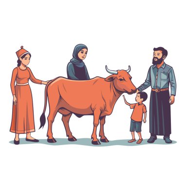 Kutsal Kurban El Adah İllüstrasyon