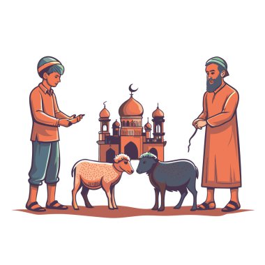 Kutsal Kurban El Adah İllüstrasyon