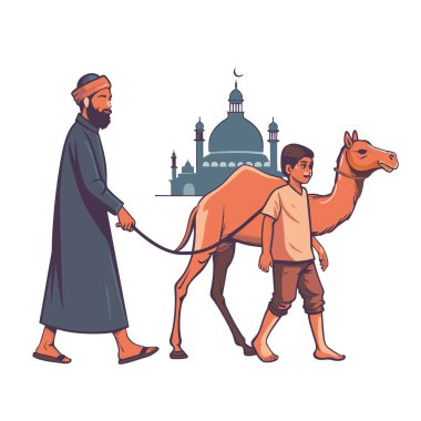 Kutsal Kurban El Adah İllüstrasyon